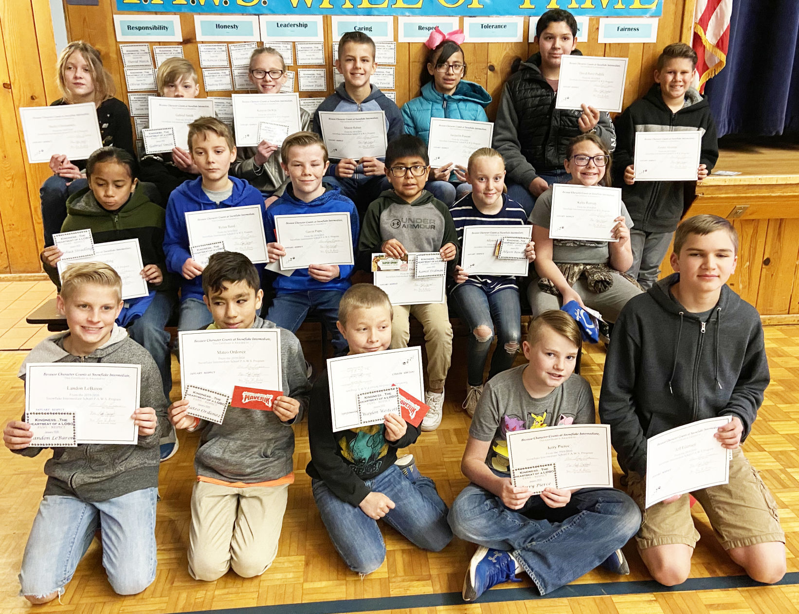 Students honored for respect